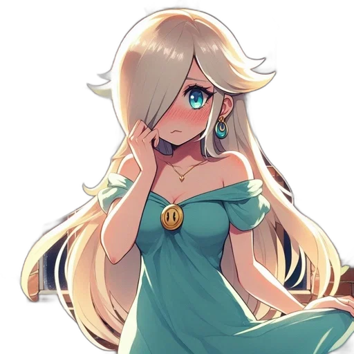 dress, staff, face, crown transparent PNG cut-out