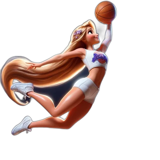 hair, concept art, cartoon, 3d render transparent PNG cut-out