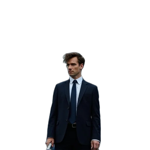 jacket, staff, robot, face transparent PNG cut-out