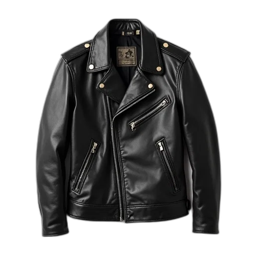 jacket, dark, black, leather transparent PNG cut-out