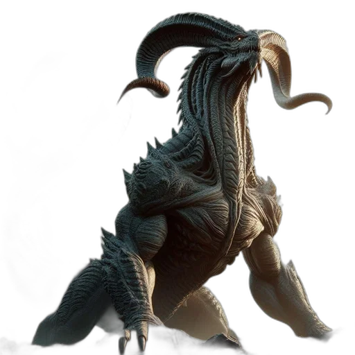 dragon, creature, animal, staff transparent PNG cut-out