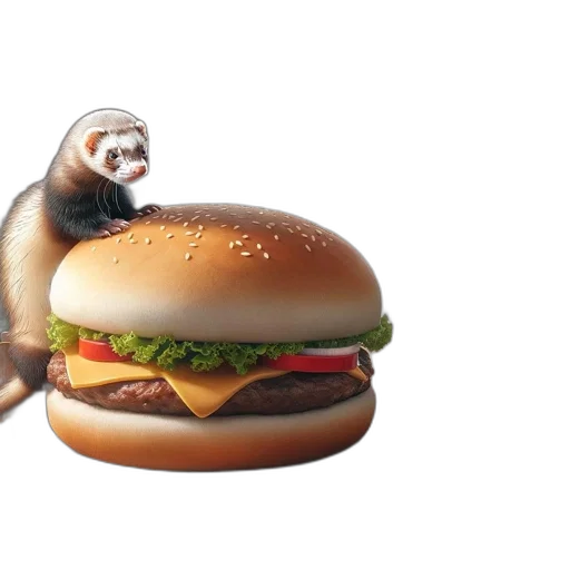 animal, food, creature, 3d render transparent PNG cut-out