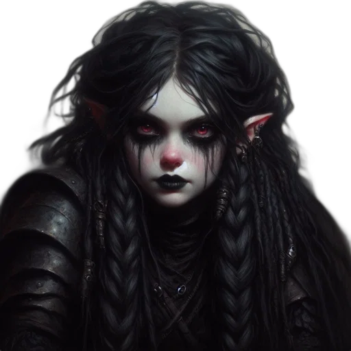 face, creature, hair, fantasy art transparent PNG cut-out