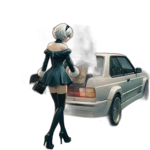 car, robot, dress, mask transparent PNG cut-out