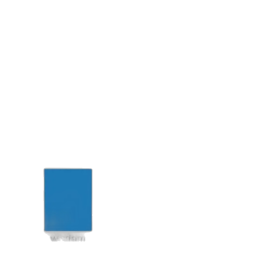 robot, staff, pixel art, blue transparent PNG cut-out