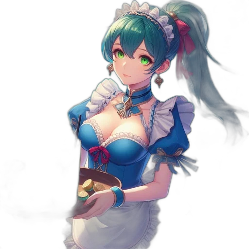 dress, staff, weapon, robot transparent PNG cut-out