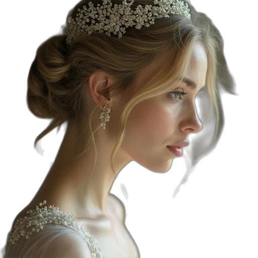 crown, jewelry, face, dress transparent PNG cut-out