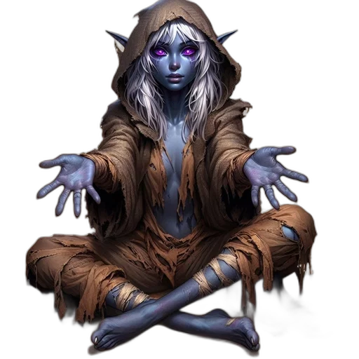 creature, staff, fantasy art, concept art transparent PNG cut-out
