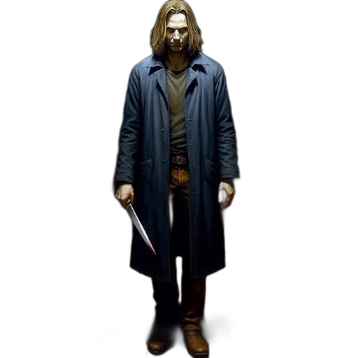 jacket, staff, sword, weapon transparent PNG cut-out