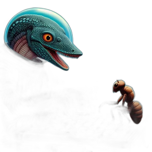 creature, dragon, animal, robot transparent PNG cut-out