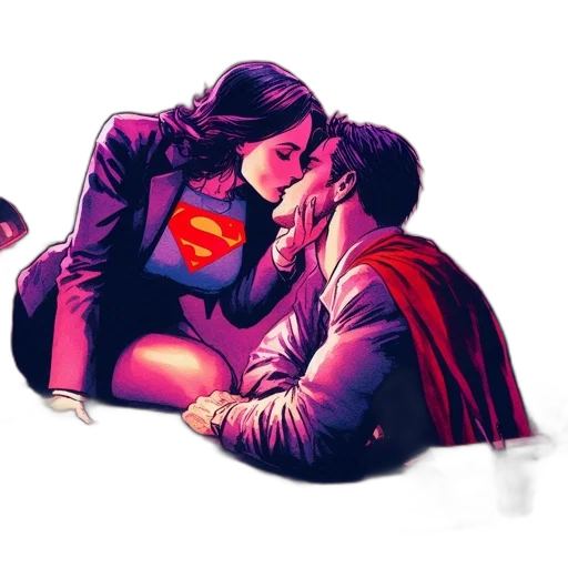 comic book art, concept art, watercolor, neon lights transparent PNG cut-out