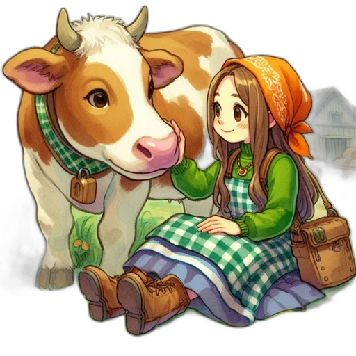 animal, food, pixel art, concept art transparent PNG cut-out