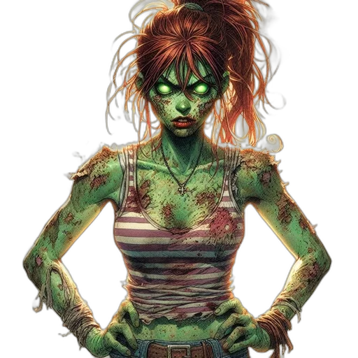 comic book art, concept art, fantasy art, cyberpunk transparent PNG cut-out