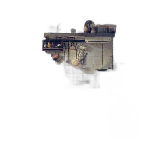 building, robot, weapon, crown transparent PNG cut-out