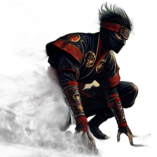mask, dragon, sword, concept art transparent PNG cut-out