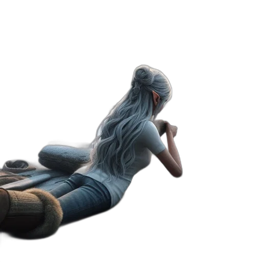 hair, creature, robot, dragon transparent PNG cut-out