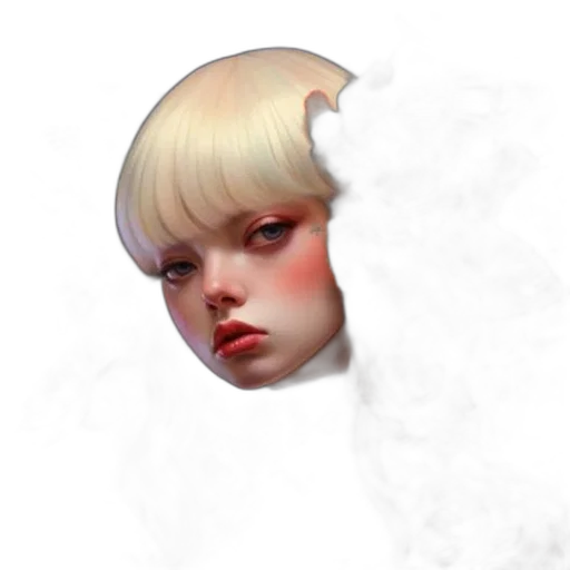face, hair, mask, staff transparent PNG cut-out