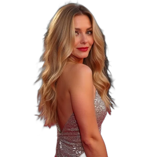 dress, hair, crown, staff transparent PNG cut-out