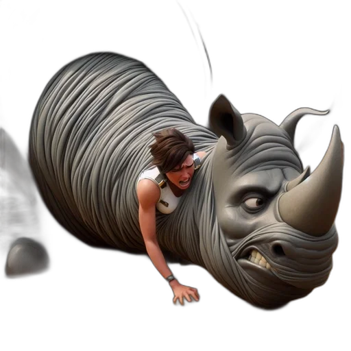 mask, animal, creature, photorealistic transparent PNG cut-out