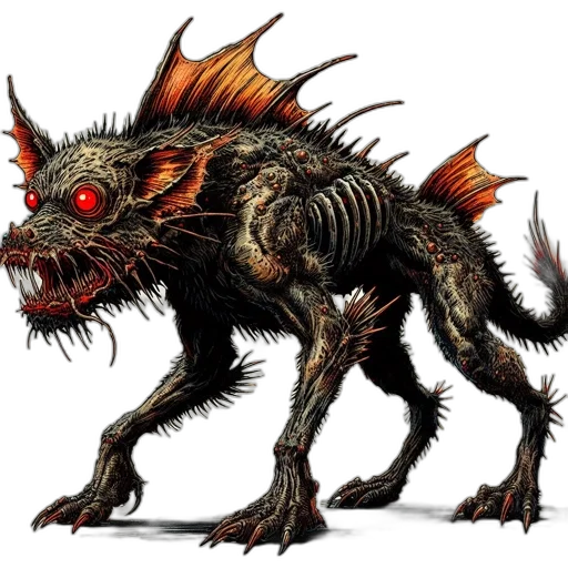 dragon, creature, animal, staff transparent PNG cut-out