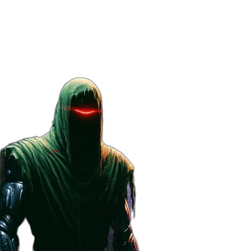 mask, sword, robot, jacket transparent PNG cut-out