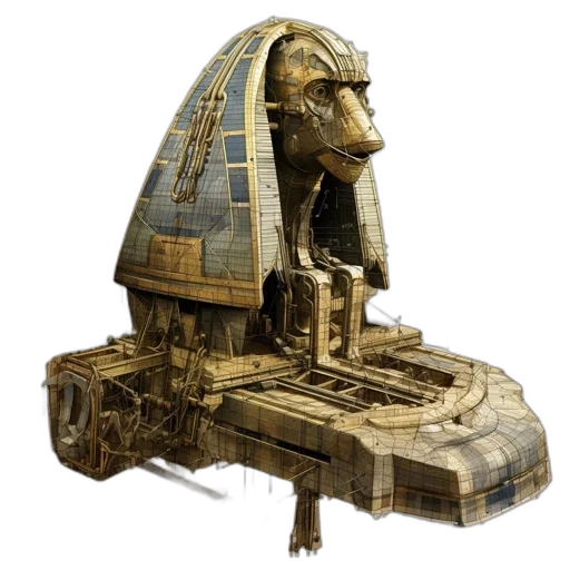furniture, robot, mask, crown transparent PNG cut-out