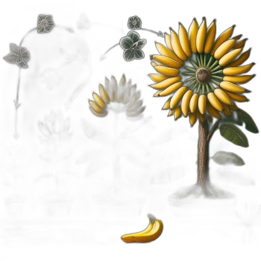 flower, crown, staff, weapon transparent PNG cut-out