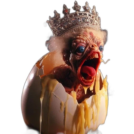 crown, mask, face, creature transparent PNG cut-out