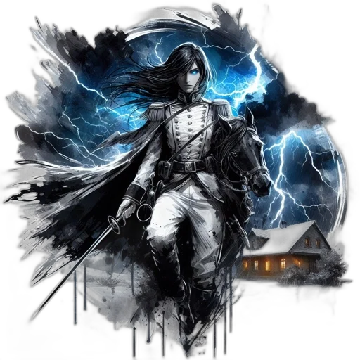 sword, comic book art, fantasy art, concept art transparent PNG cut-out