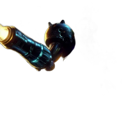 weapon, sword, staff, robot transparent PNG cut-out