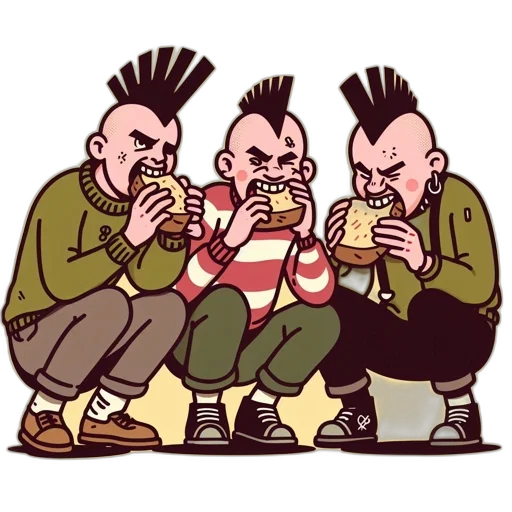 food, concept art, cartoon, comic book art transparent PNG cut-out