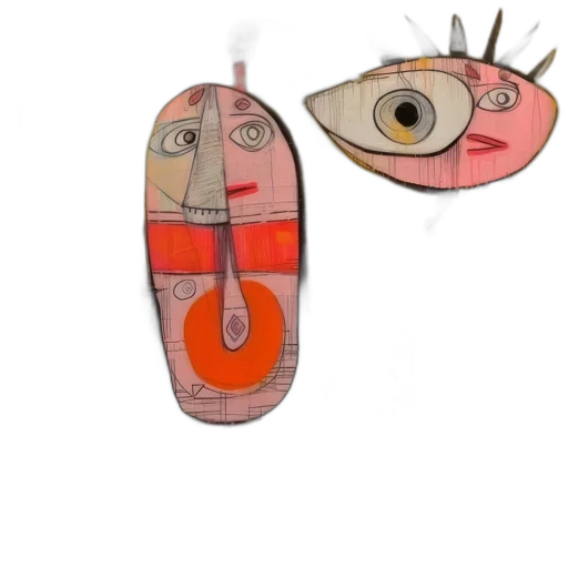 shoes, mask, jewelry, concept art transparent PNG cut-out