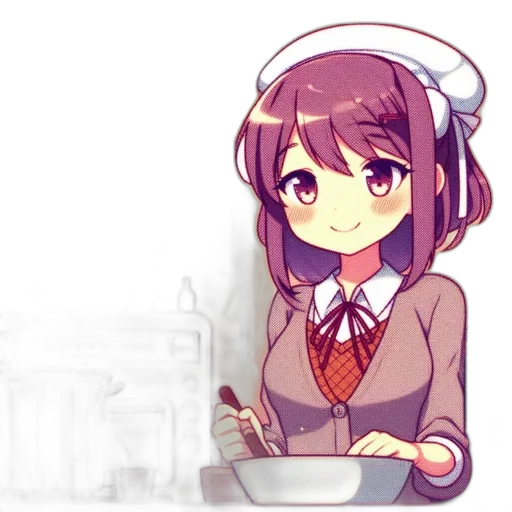food, robot, hat, staff transparent PNG cut-out