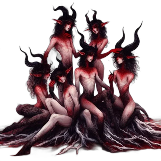 creature, hair, animal, concept art transparent PNG cut-out