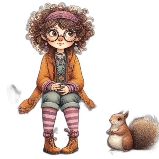 concept art, fantasy art, watercolor, cartoon transparent PNG cut-out
