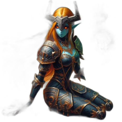 dragon, staff, sword, mask transparent PNG cut-out