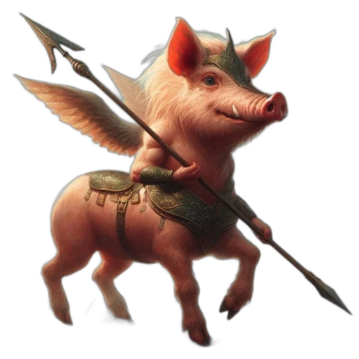animal, dragon, weapon, staff transparent PNG cut-out