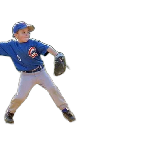 3d render, young, baseball, player transparent PNG cut-out