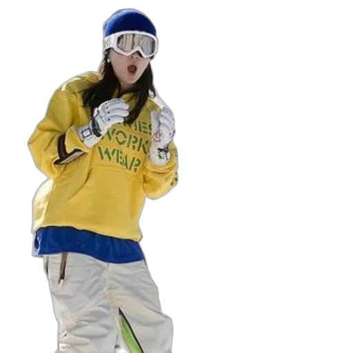 jacket, person, wearing, yellow transparent PNG cut-out