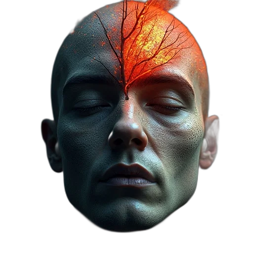 face, mask, crown, tree transparent PNG cut-out