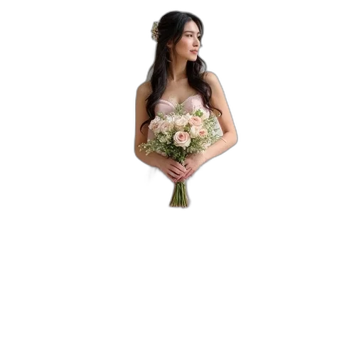 dress, flower, jewelry, crown transparent PNG cut-out