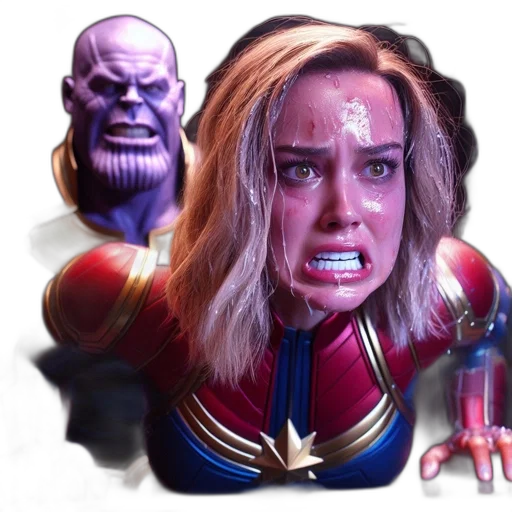 face, comic book art, concept art, 3d render transparent PNG cut-out