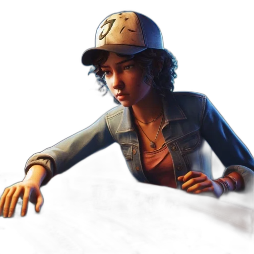 hat, jacket, concept art, 3d render transparent PNG cut-out
