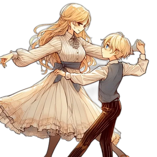 dress, concept art, watercolor, pixel art transparent PNG cut-out