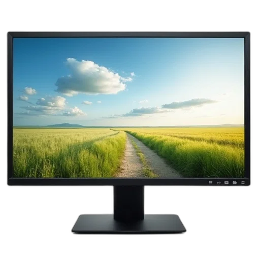 3d render, photorealistic, modern, flat-screen transparent PNG cut-out