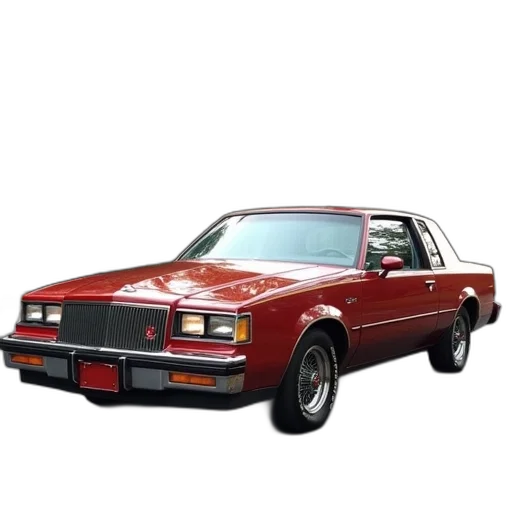 car, photorealistic, 1987, buick transparent PNG cut-out