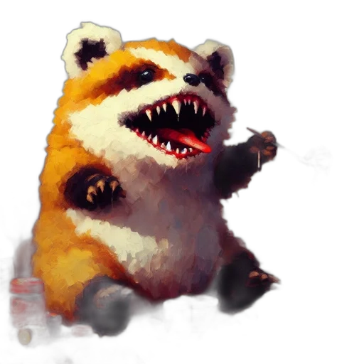 creature, animal, staff, weapon transparent PNG cut-out