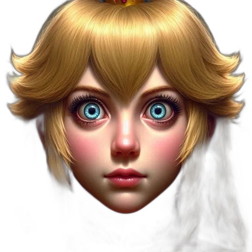 face, crown, mask, hair transparent PNG cut-out