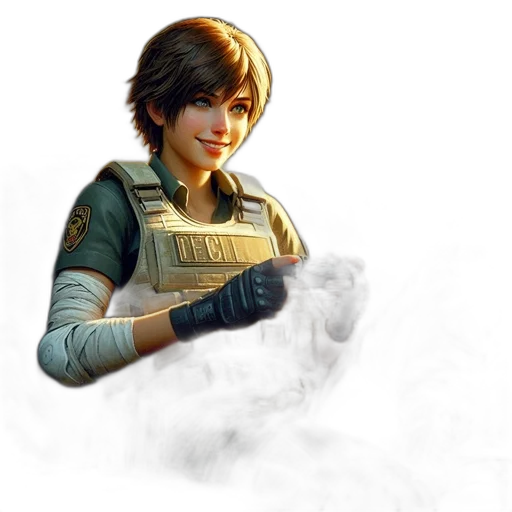 staff, weapon, jacket, face transparent PNG cut-out