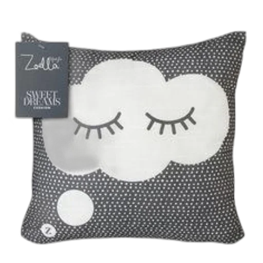 monochrome, black, white, cushion transparent PNG cut-out